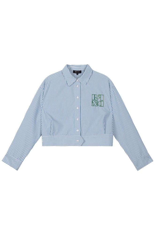 WOVEN CROPPED JACKET ROSEMARY R2503957676 203 TURQUOISE